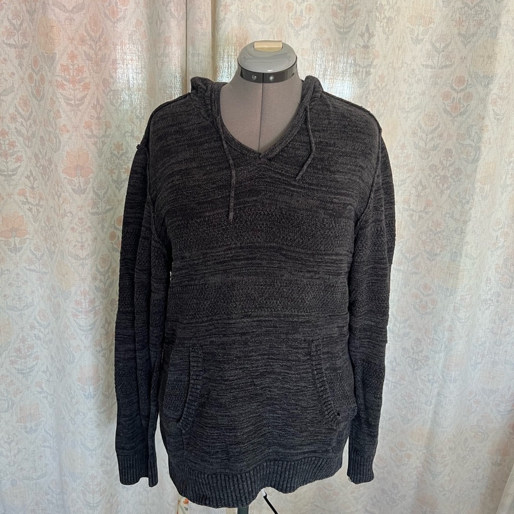 American Rag Charcoal V-Neck Knit Sweater